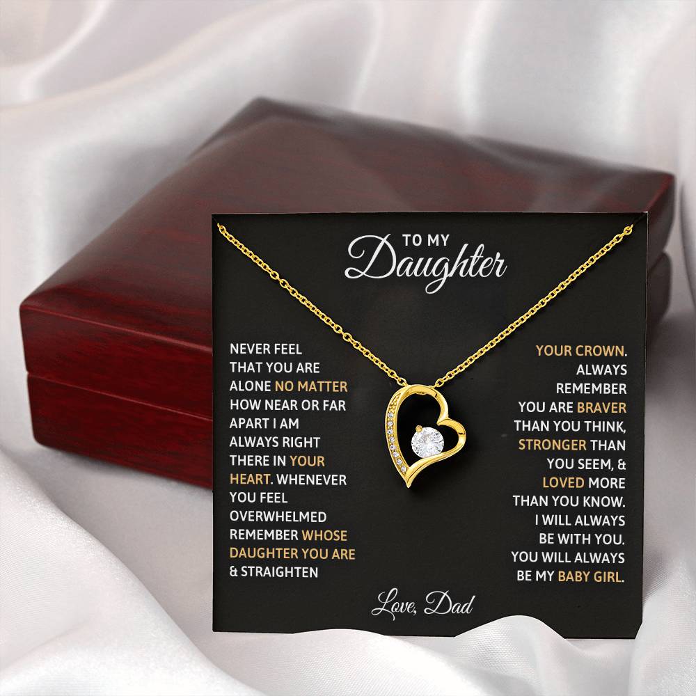To My Daughter | Forever Love Necklace | Gift From Dad