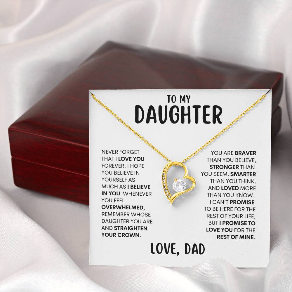 To My Daughter | Forever Love Necklace | Gift From Dad