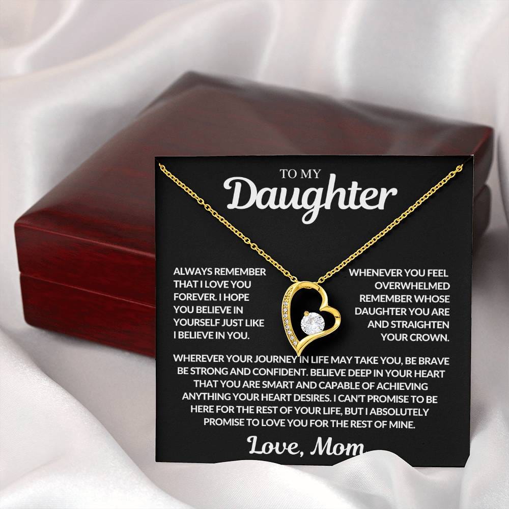 To My Daughter | I Believe In You| Gift From Mom | | Forever Love Necklace