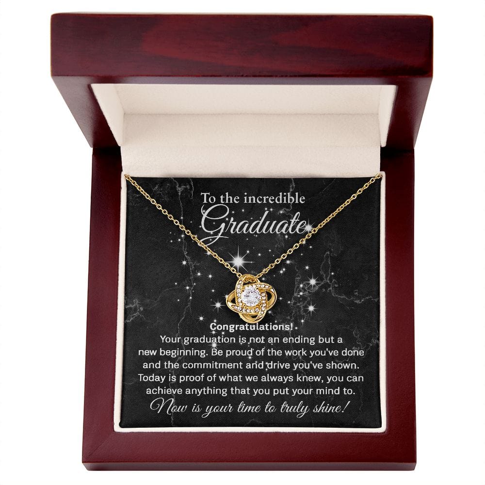 To the Incredible Graduate | Love Knot Necklace - JENACDirect