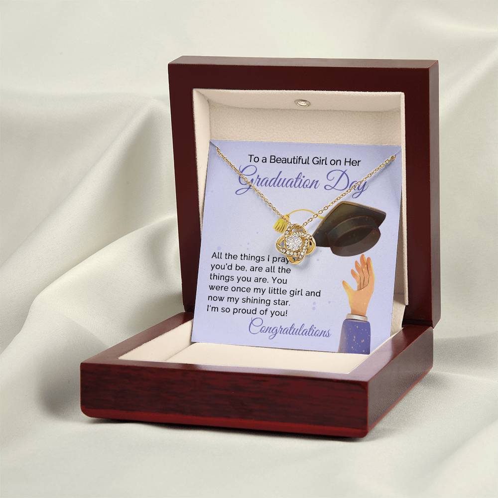 To A Beautiful Girl on Her Graduation Day | Love Knot Necklace