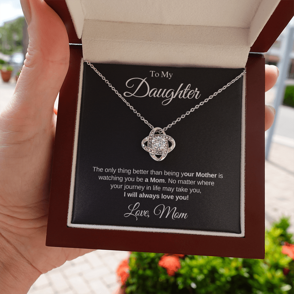 To My Daughter | Always Love You | Love Knot Necklace | Gift From Mom