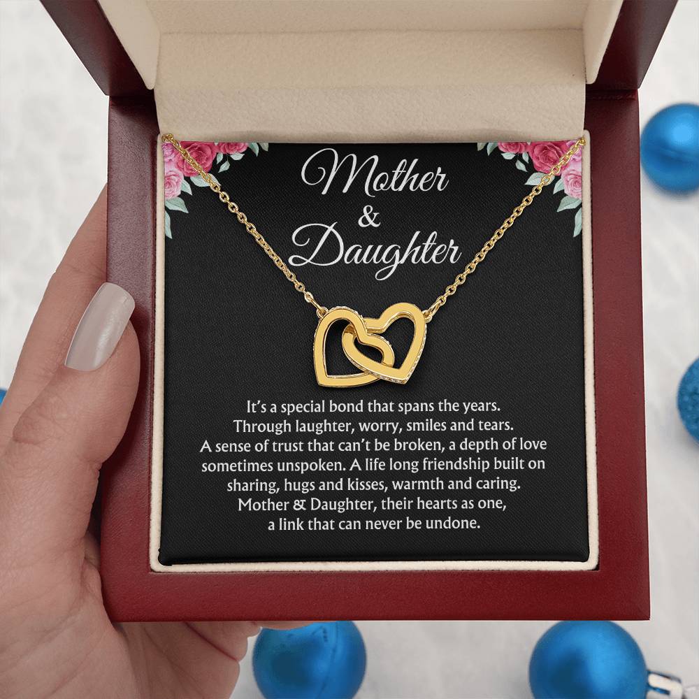 Mother & Daughter | Link That Can't be Undone | Interlocking Hearts Necklace