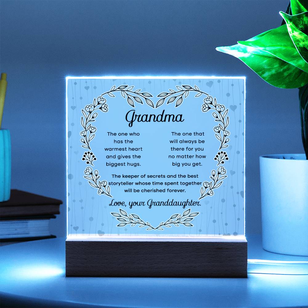 Grandma | Cherished Forever | Acrylic Plaque - JENACDirect