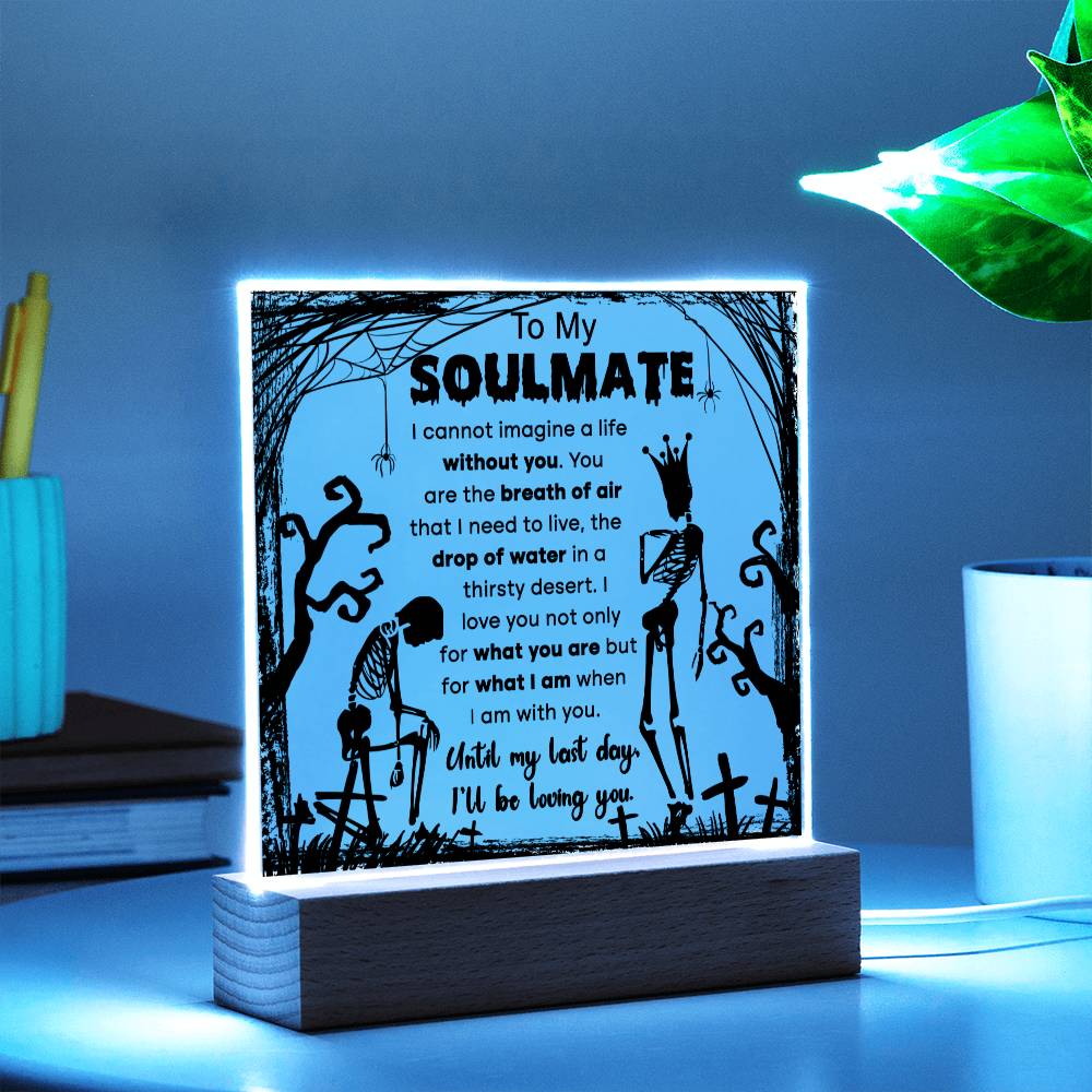 To My Soulmate | Breath of Air | Acrylic Plaque - JENACDirect