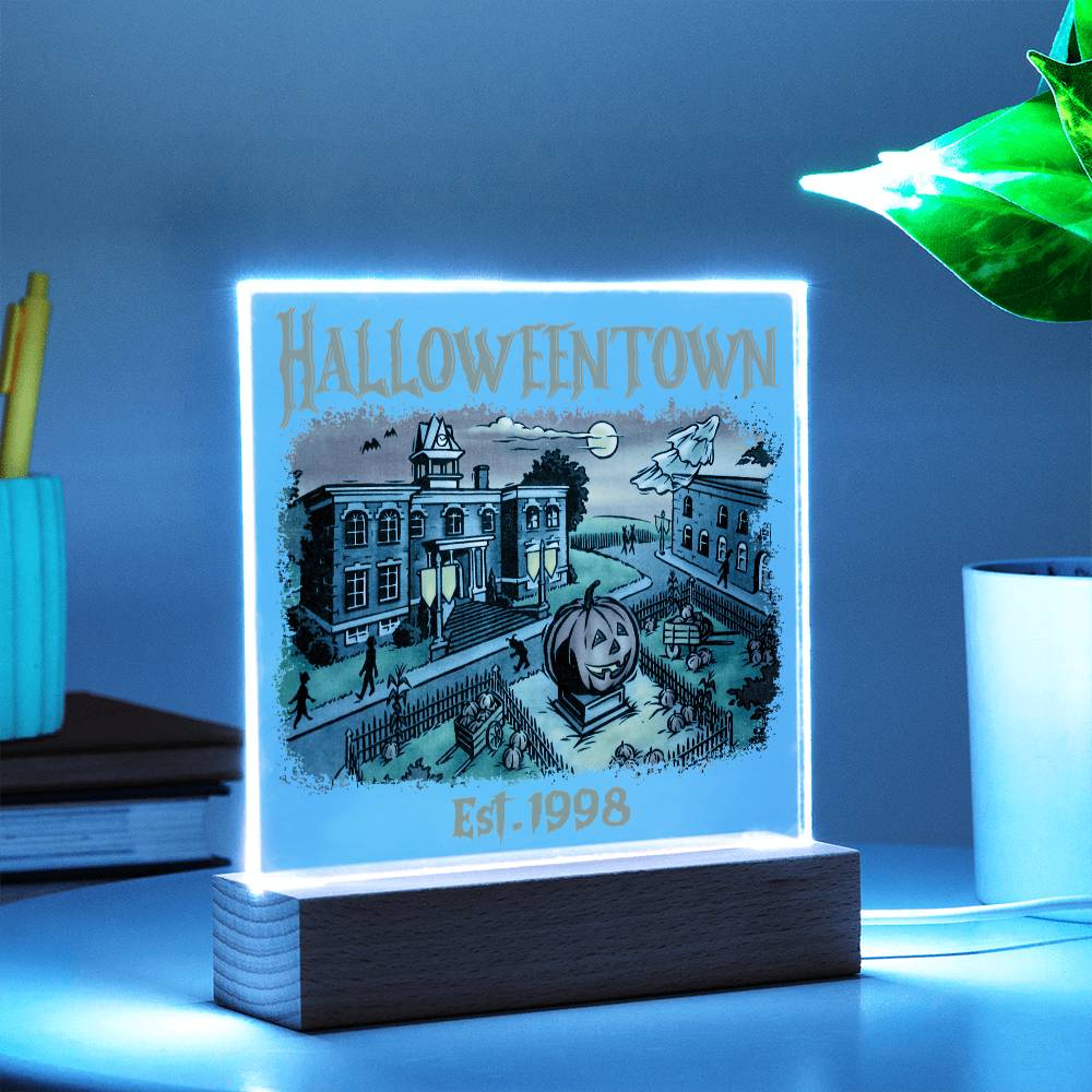 Halloween Town Acrylic Plaque - JENACDirect