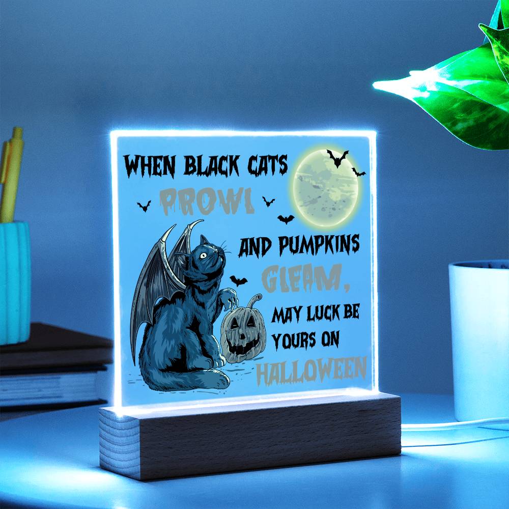 Halloween | Pumpkins Gleam | Acrylic Plaque - JENACDirect