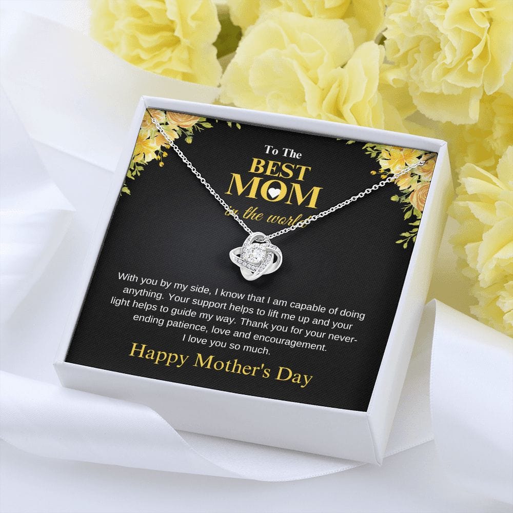 To The Best Mom in the world | Love knot Necklace - JENACDirect