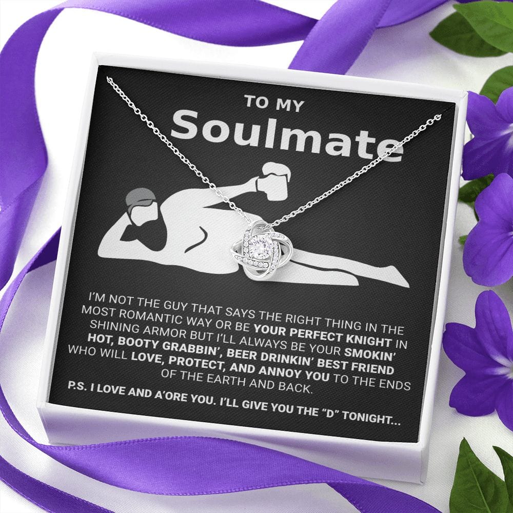 To My Soulmate | I adore you | Love Knot Necklace - JENACDirect