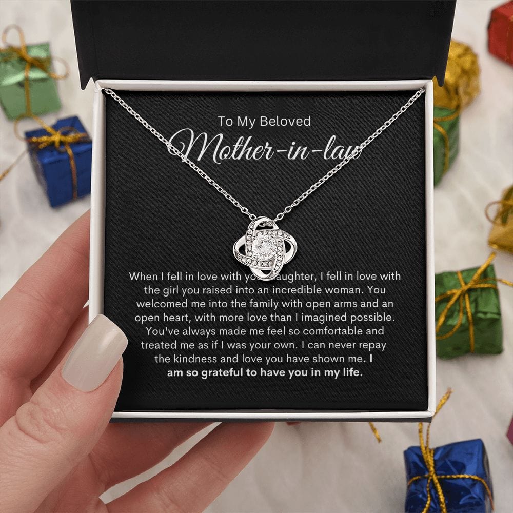 To My Beloved Mother-In-Law | Love Knot Necklace - JENACDirect