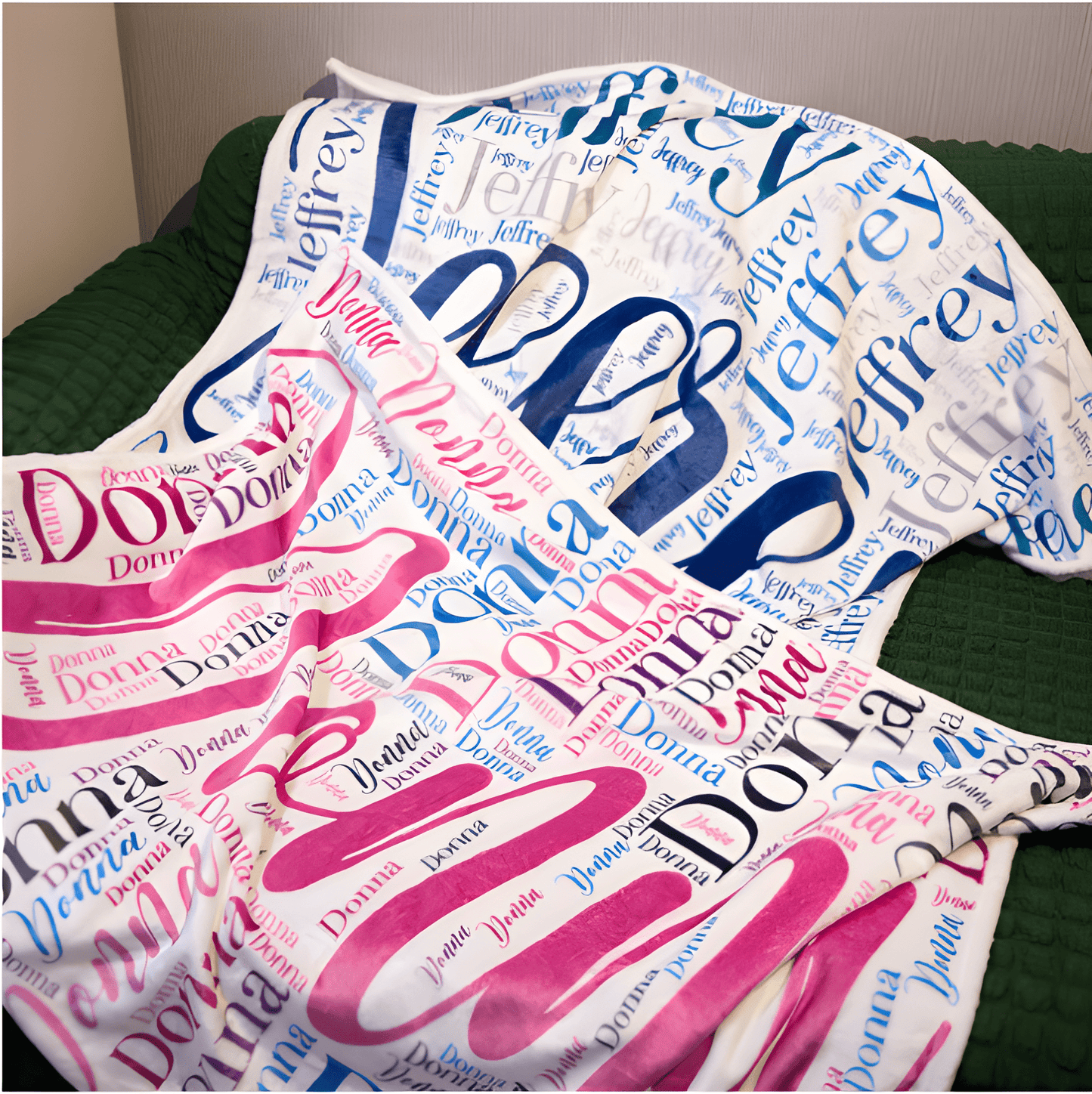 Cozy Plush Fleece Blanket - color/font