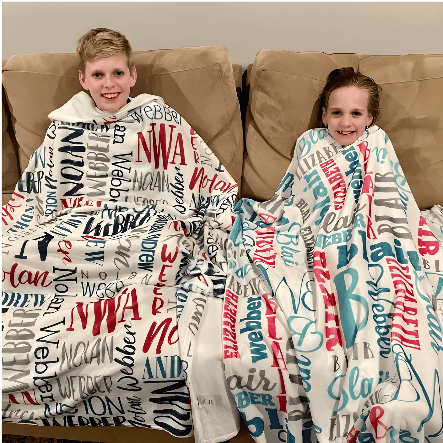 Cozy Plush Fleece Blanket - color/font