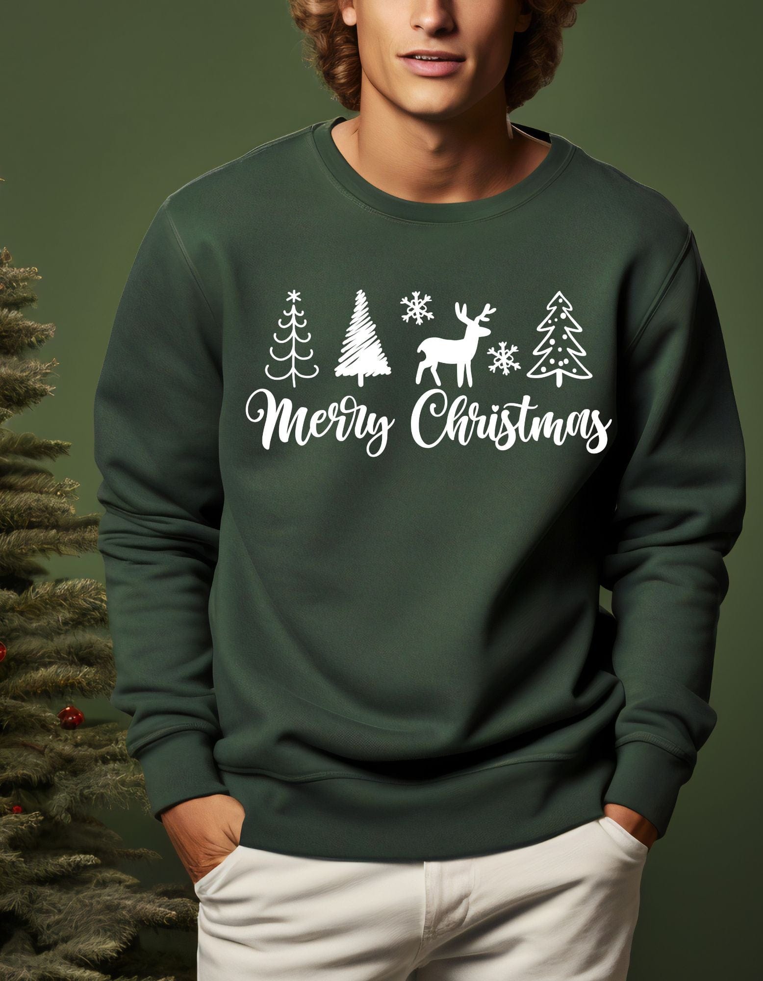 Merry Christmas Sweatshirt - JENACDirect