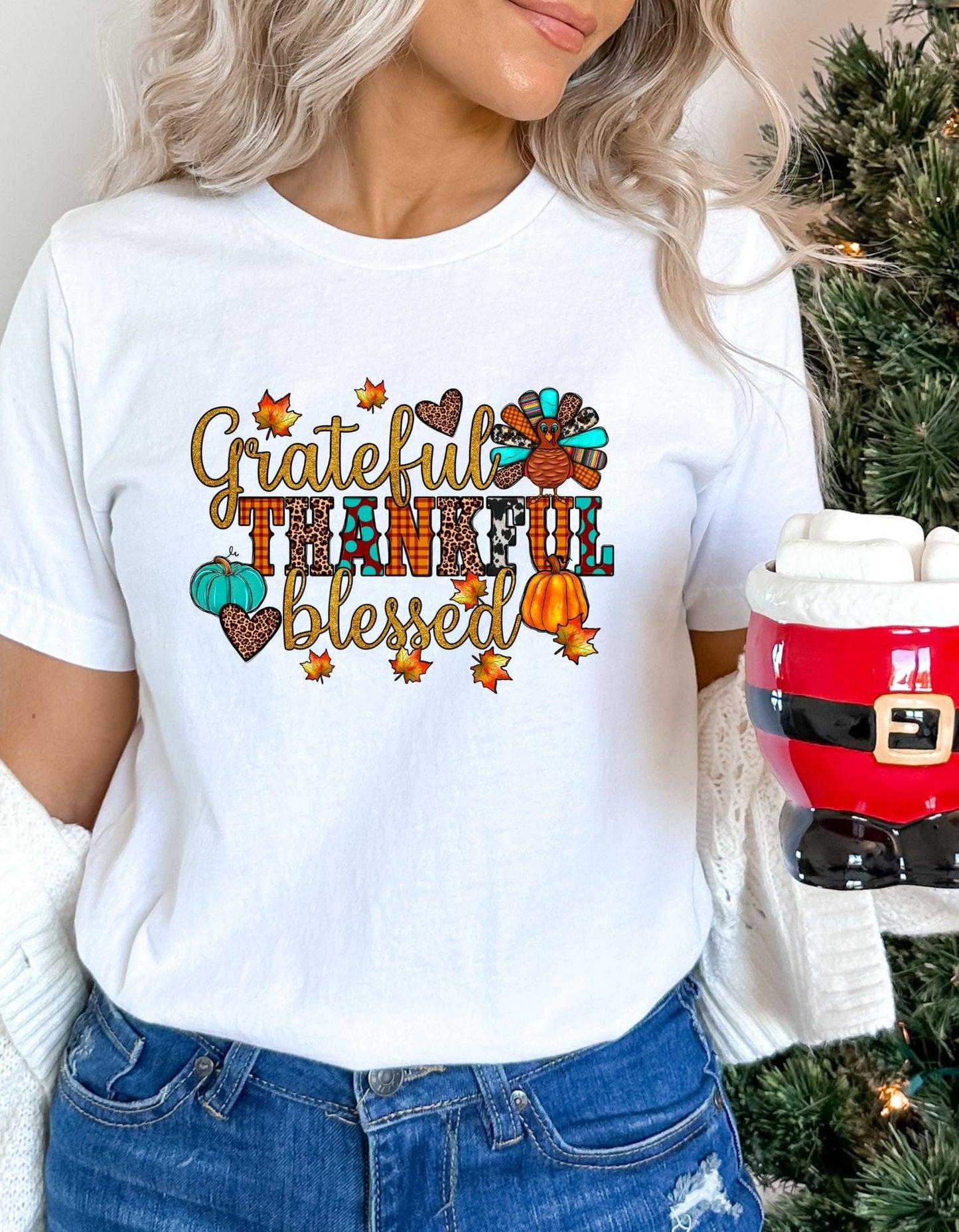 Grateful, Thankful &  Blessed T-Shirt | Sweatshirt | Hoodie - JENACDirect