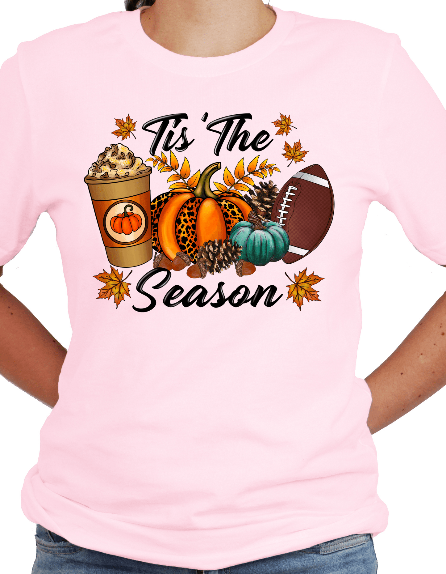 Tis The Season Football | Pumpkin Season Hoodie | Sweatshirt - JENACDirect