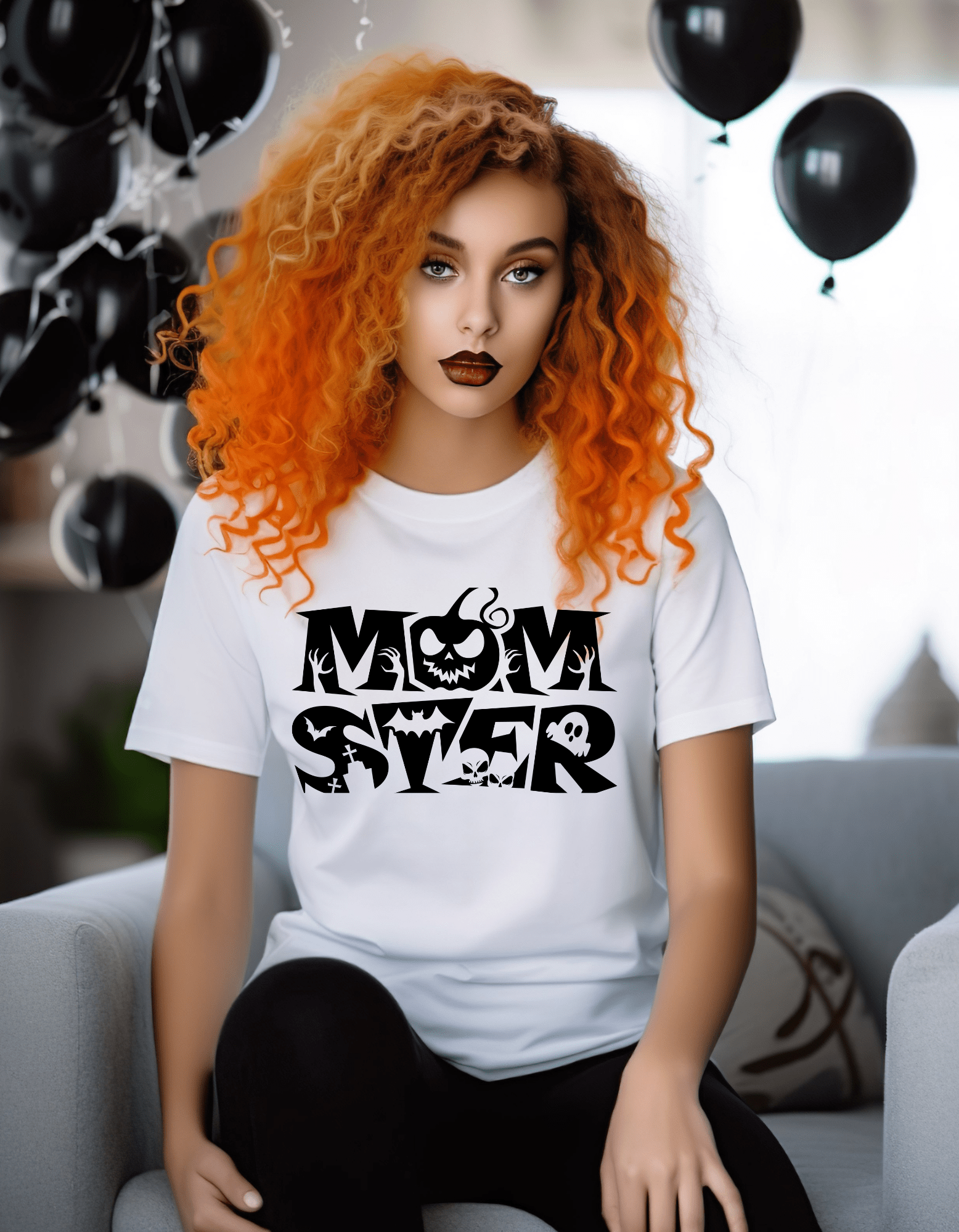 Funny Halloween Momster T-Shirt - JENACDirect