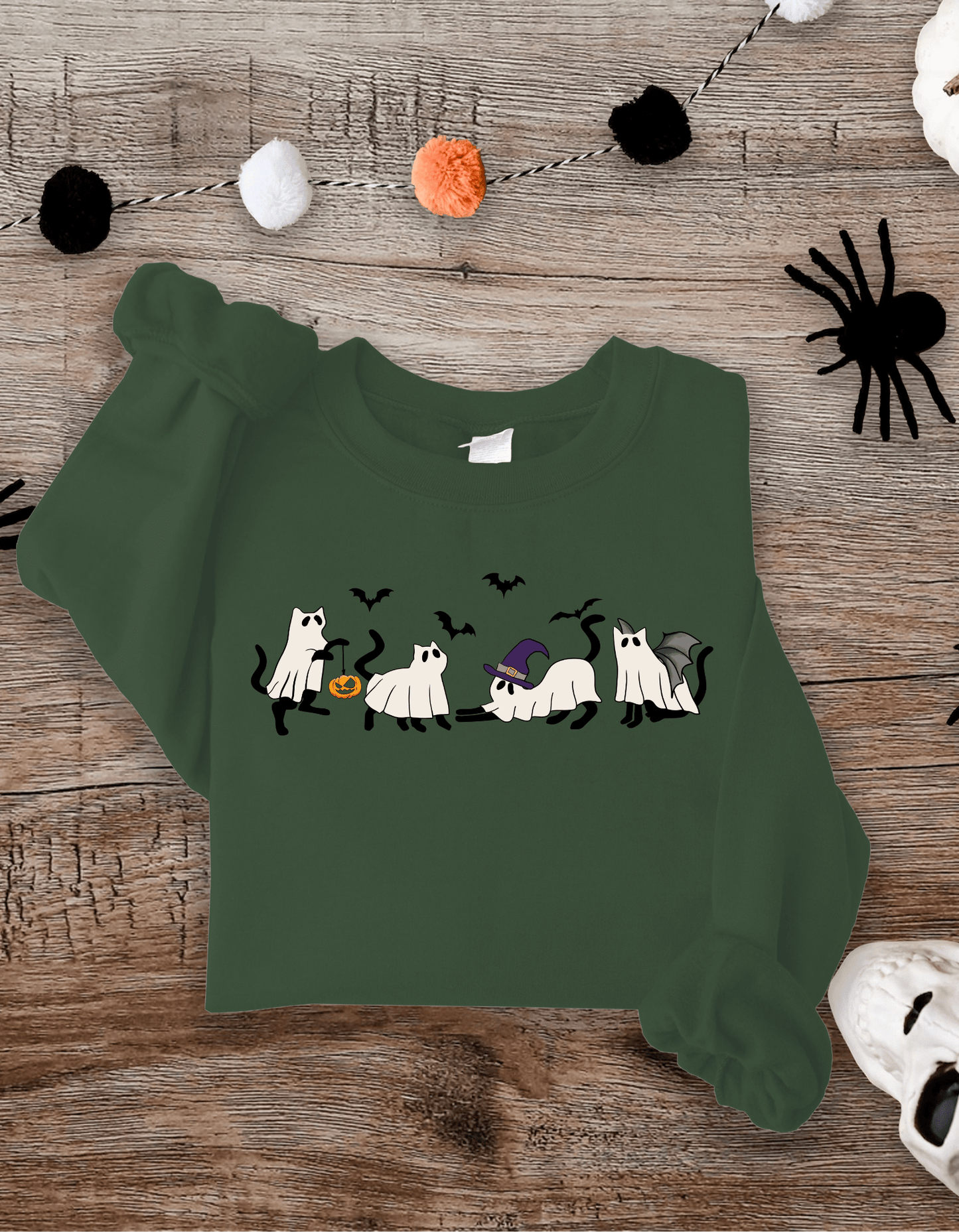 Ghost Cat T-Shirt | Sweatshirt - JENACDirect