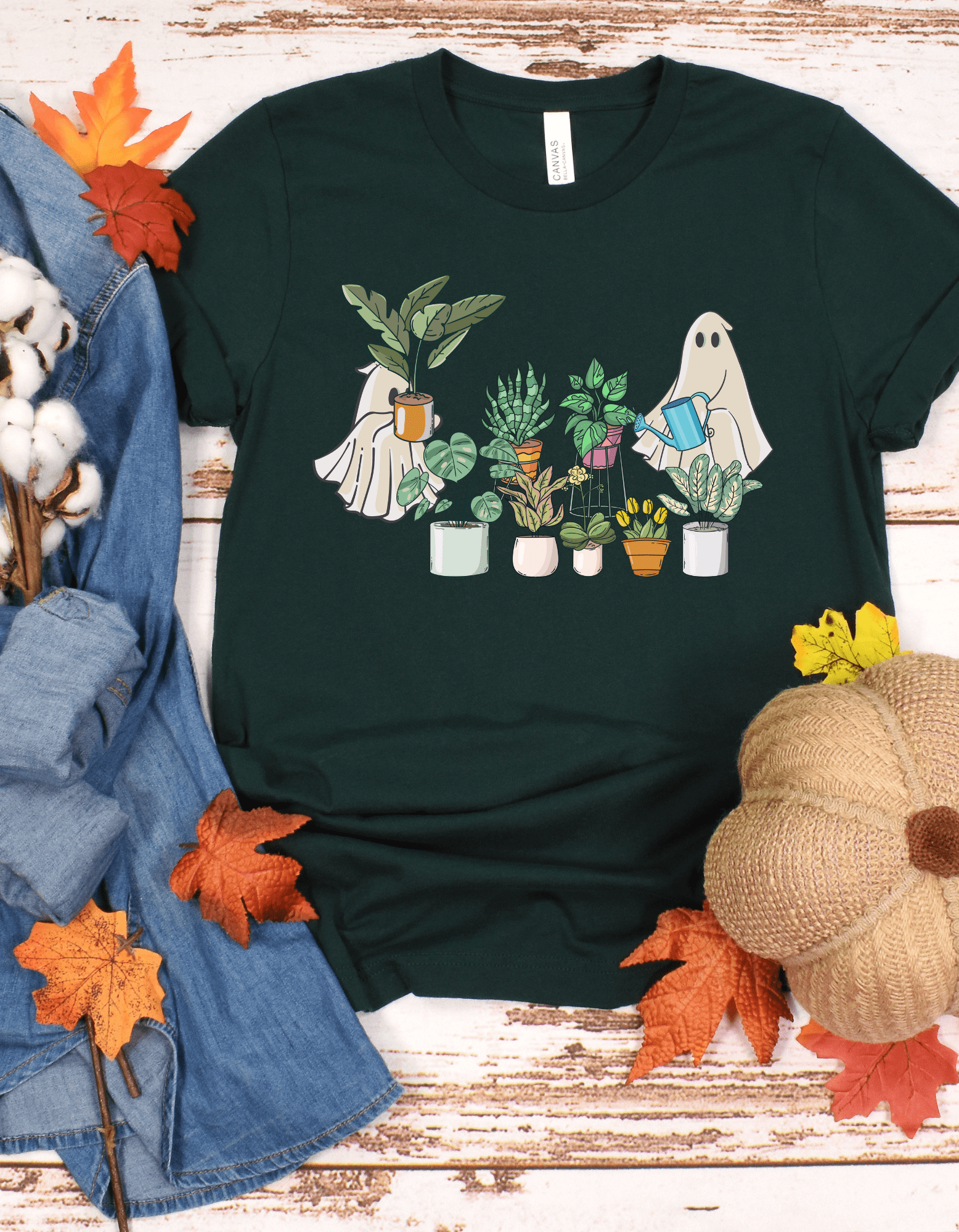 Halloween Ghost Plant T-Shirt - JENACDirect