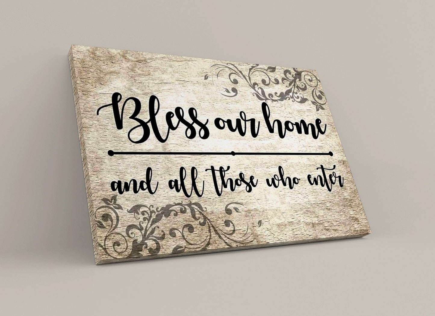 Bless Our Home Canvas | Ready to Hang on Your Wall - JENACDirect