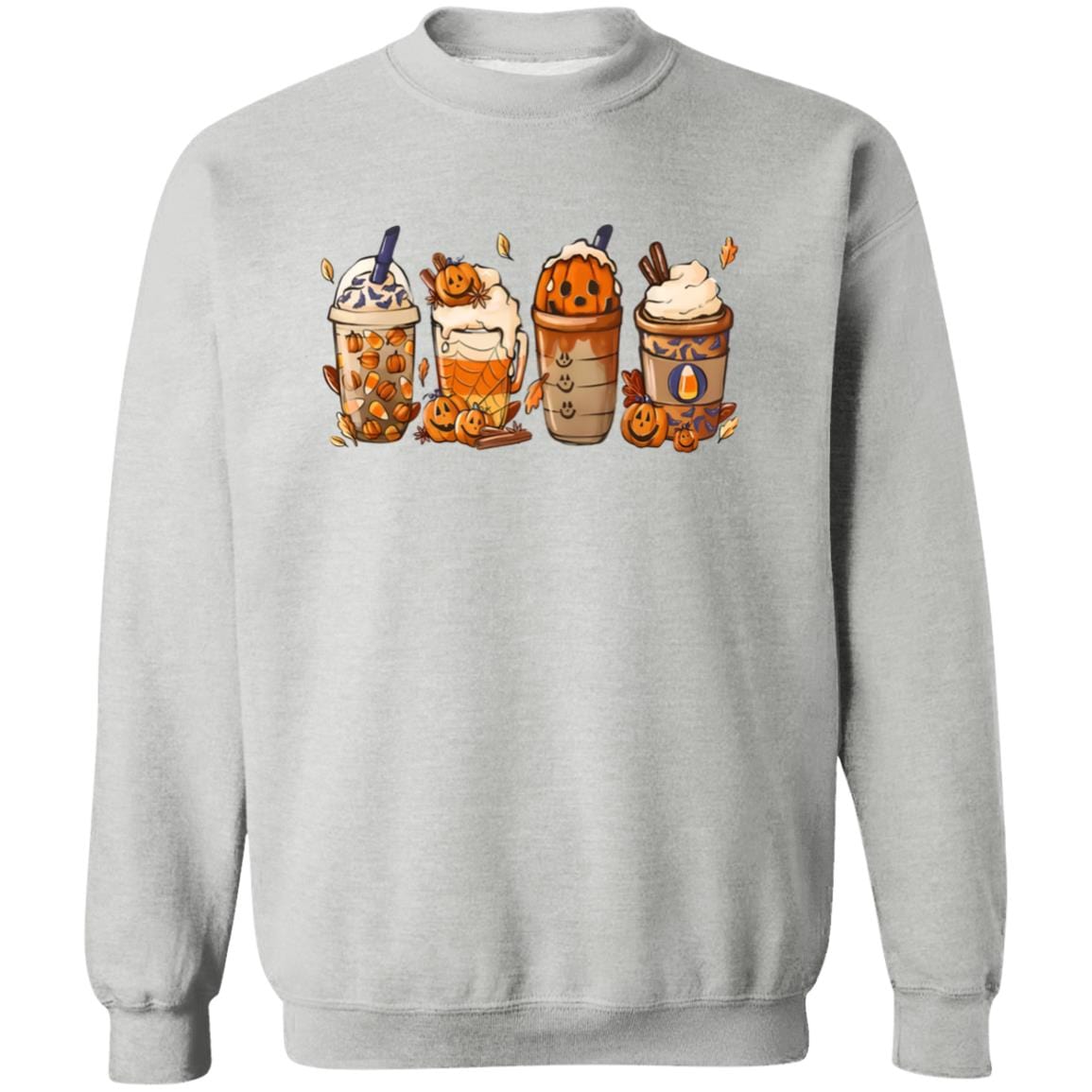 Coffee Latte Pumpkin Sweatshirt - JENACDirect