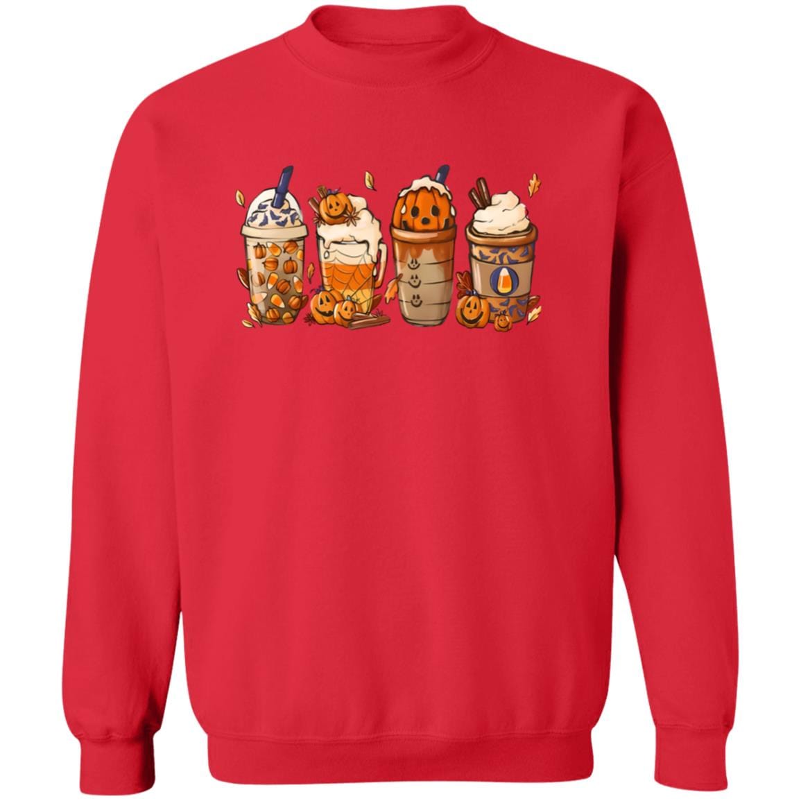 Coffee Latte Pumpkin Sweatshirt - JENACDirect