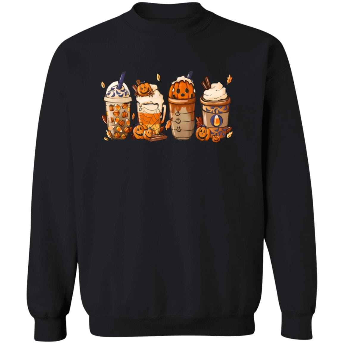 Coffee Latte Pumpkin Sweatshirt - JENACDirect