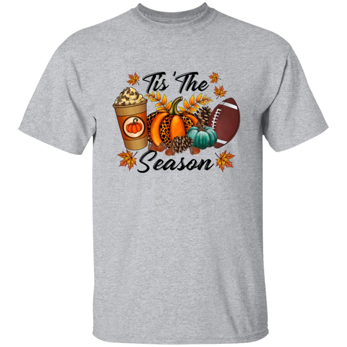 Tis The Season Football | Pumpkin Season T-Shirt - JENACDirect