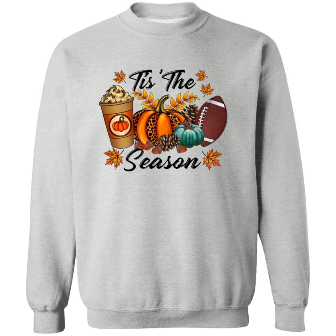 Tis The Season Football | Pumpkin Season Hoodie | Sweatshirt - JENACDirect