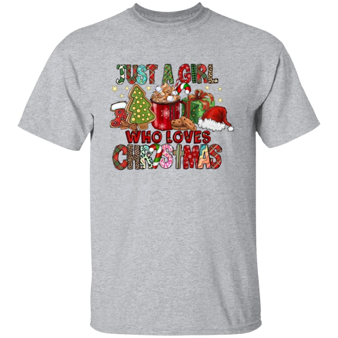 Just A Girl Who Loves Christmas T-Shirt | Sweatshirt - JENACDirect