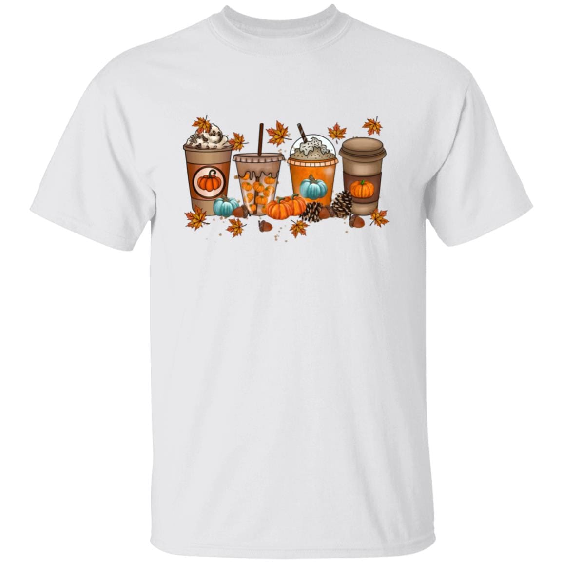 Pumpkin Spiced Latte Crewneck T-Shirt - JENACDirect