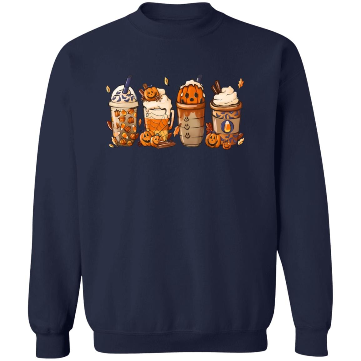 Coffee Latte Pumpkin Sweatshirt - JENACDirect