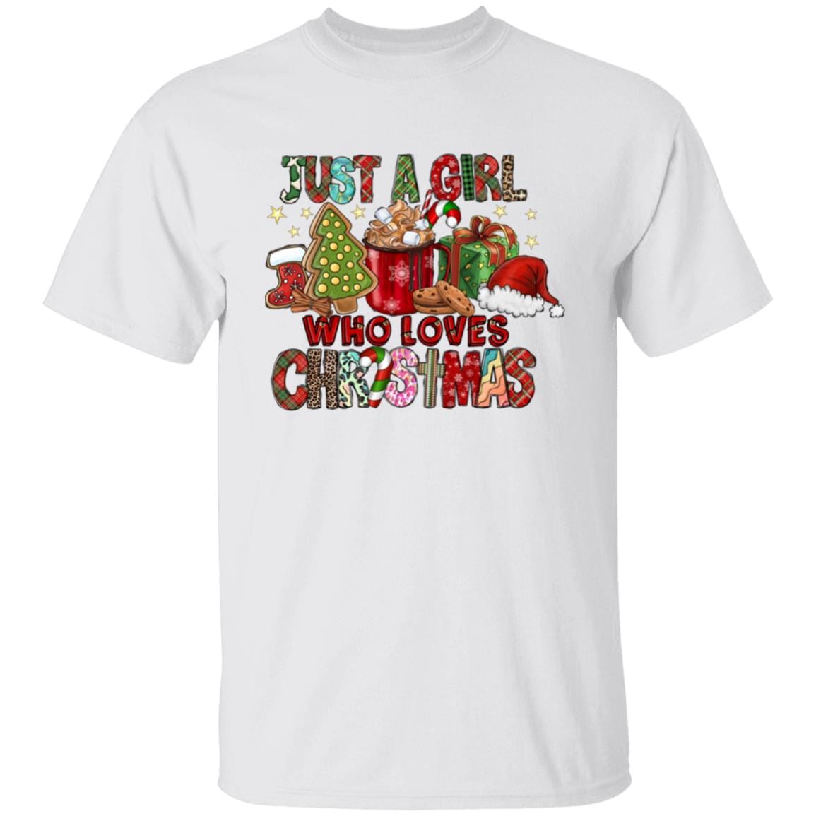 Just A Girl Who Loves Christmas T-Shirt | Sweatshirt - JENACDirect