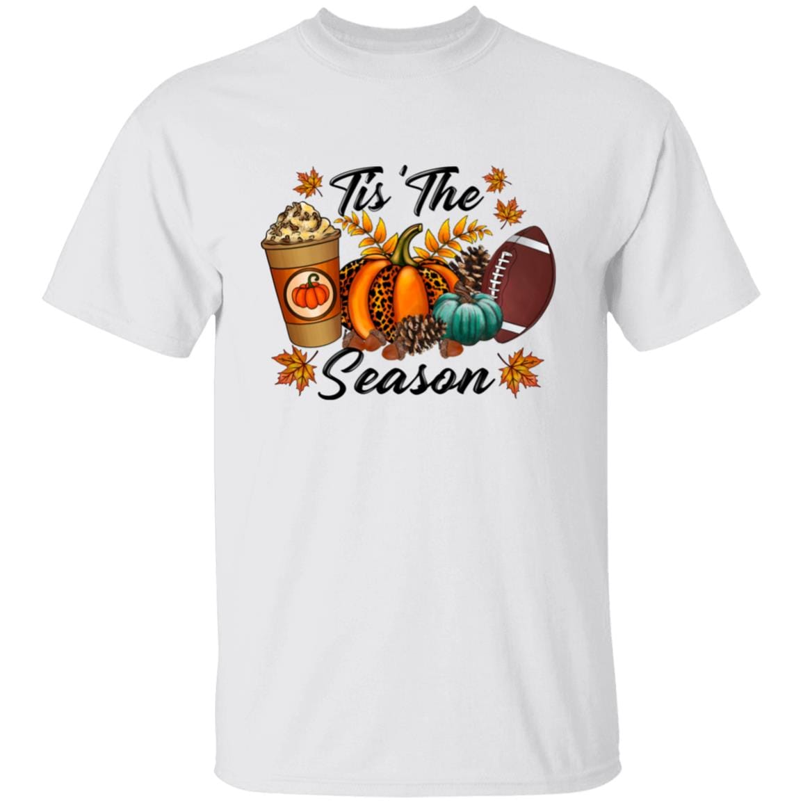 Tis The Season Football | Pumpkin Season T-Shirt - JENACDirect