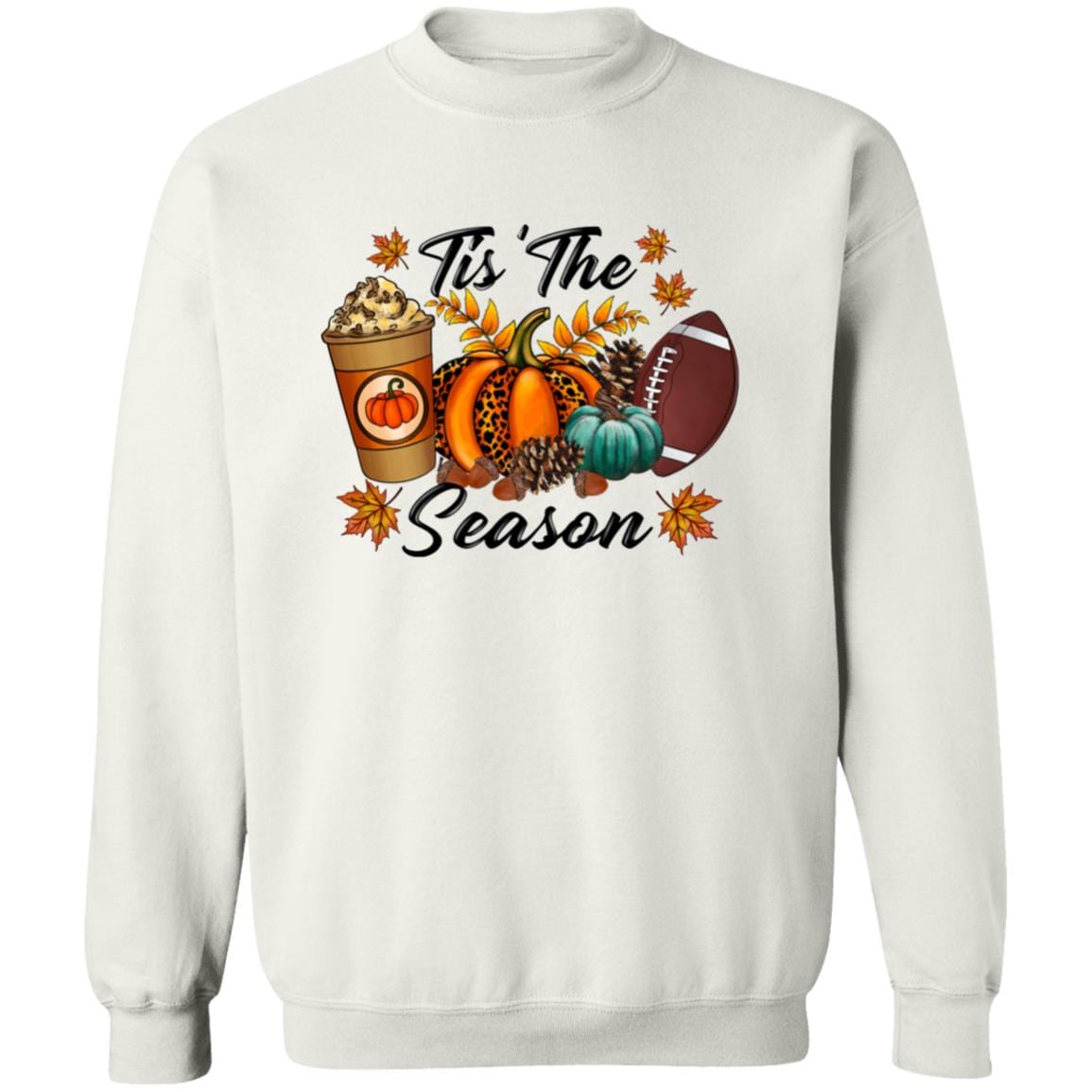 Tis The Season Football | Pumpkin Season Hoodie | Sweatshirt - JENACDirect