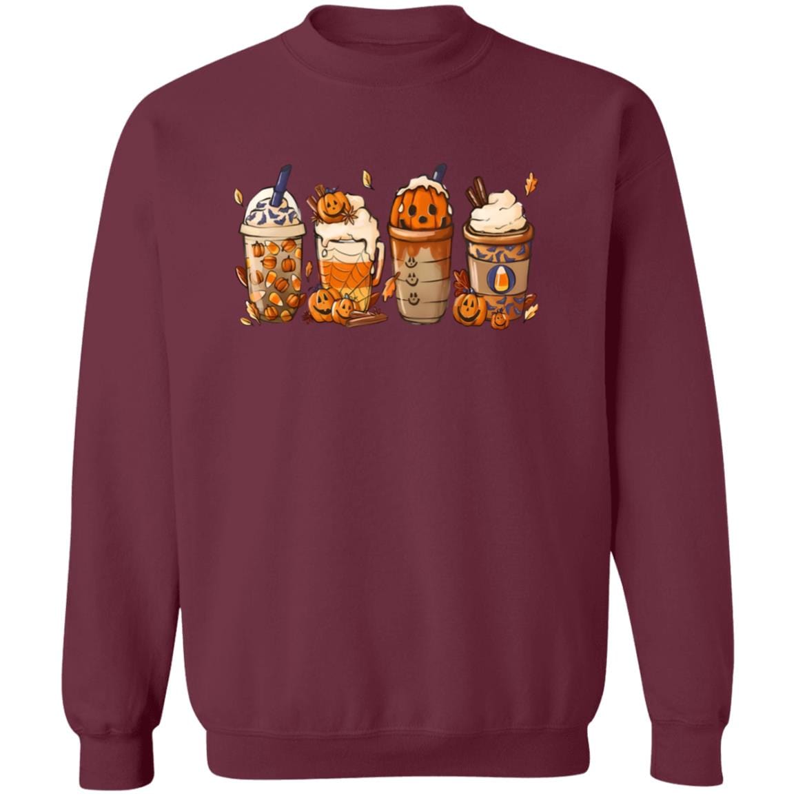 Coffee Latte Pumpkin Sweatshirt - JENACDirect