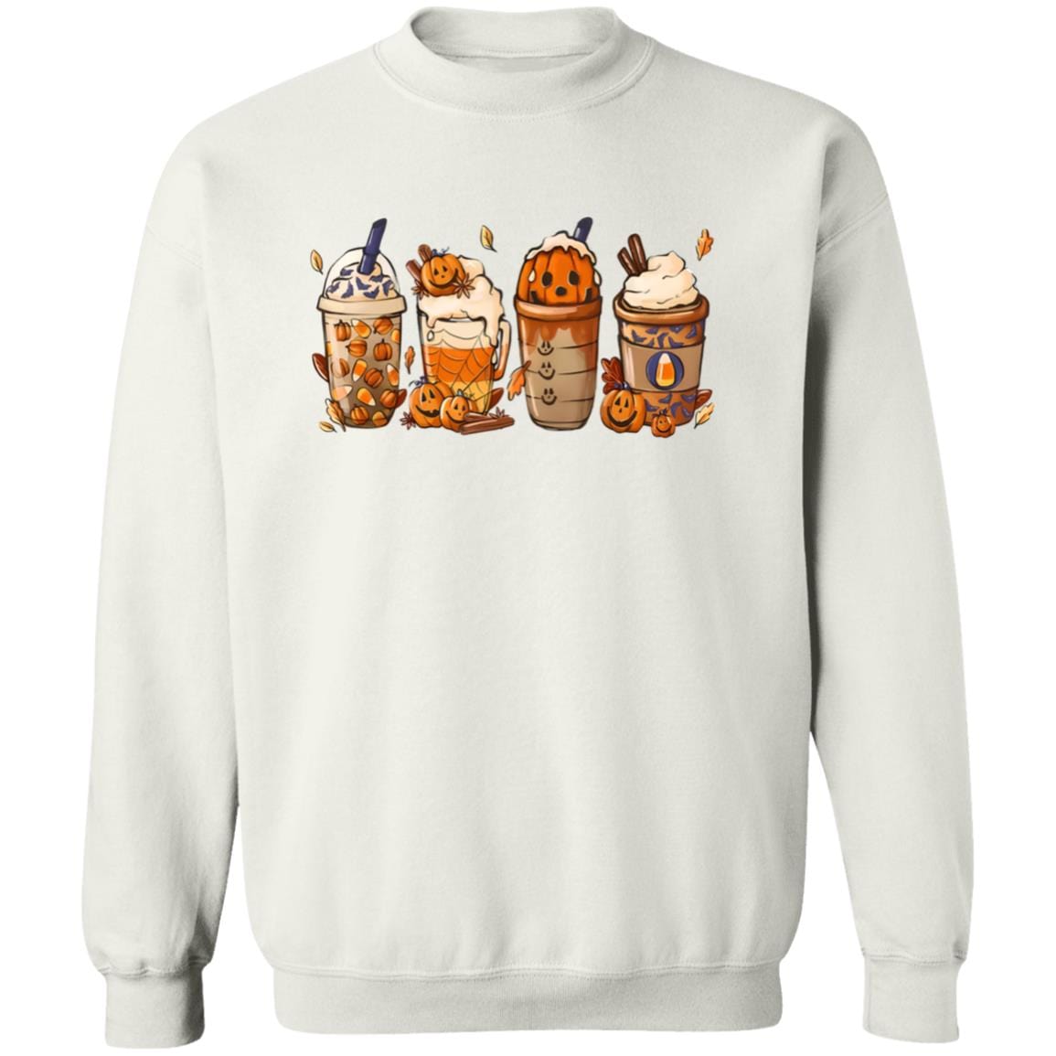 Coffee Latte Pumpkin Sweatshirt - JENACDirect