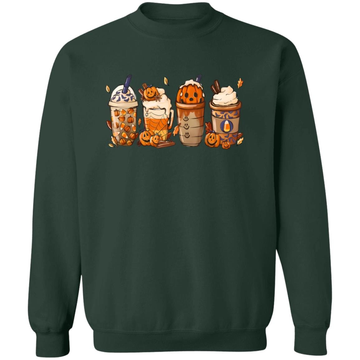 Coffee Latte Pumpkin Sweatshirt - JENACDirect