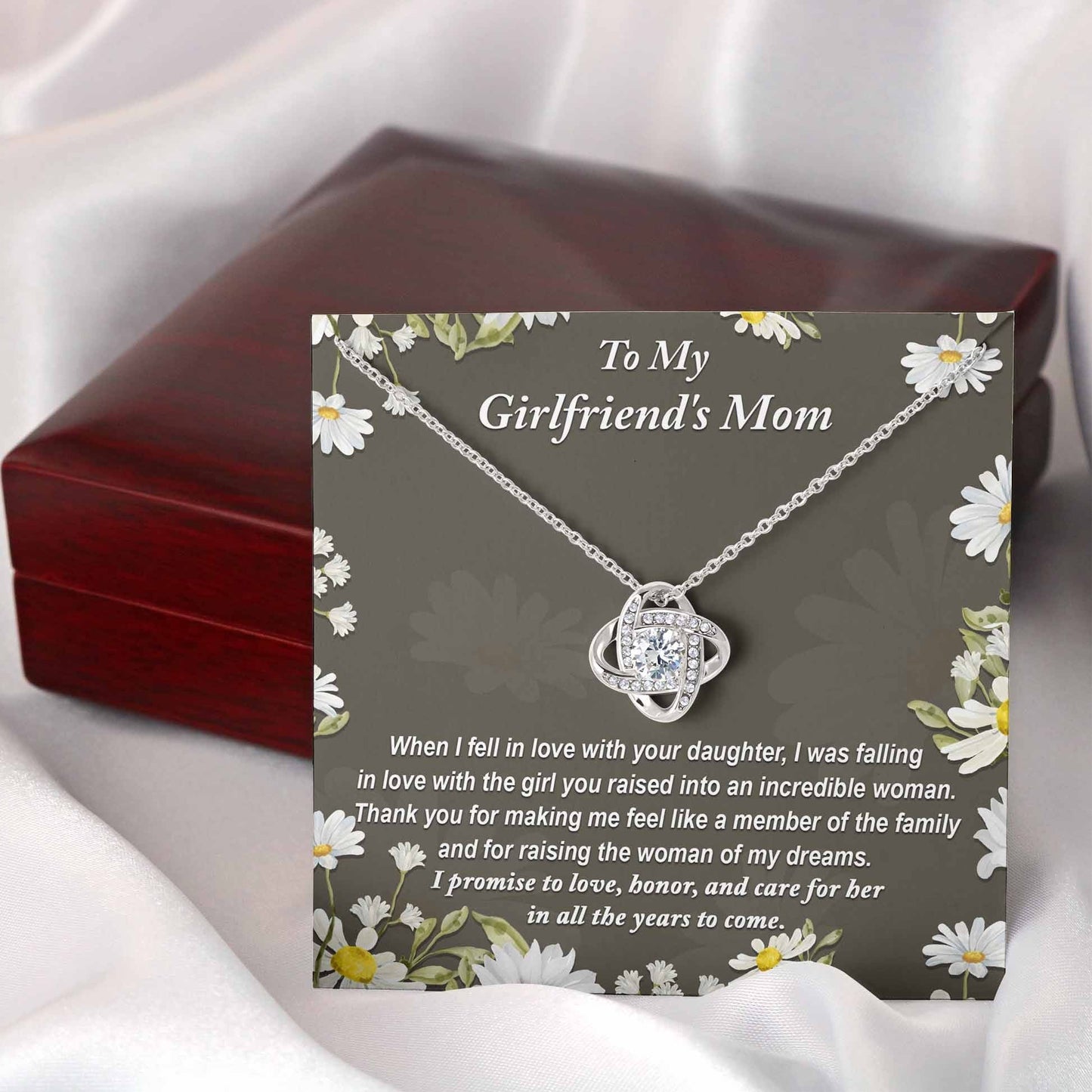 To My Girlfriend's Mom | Incredible Woman | Love Knot Necklace