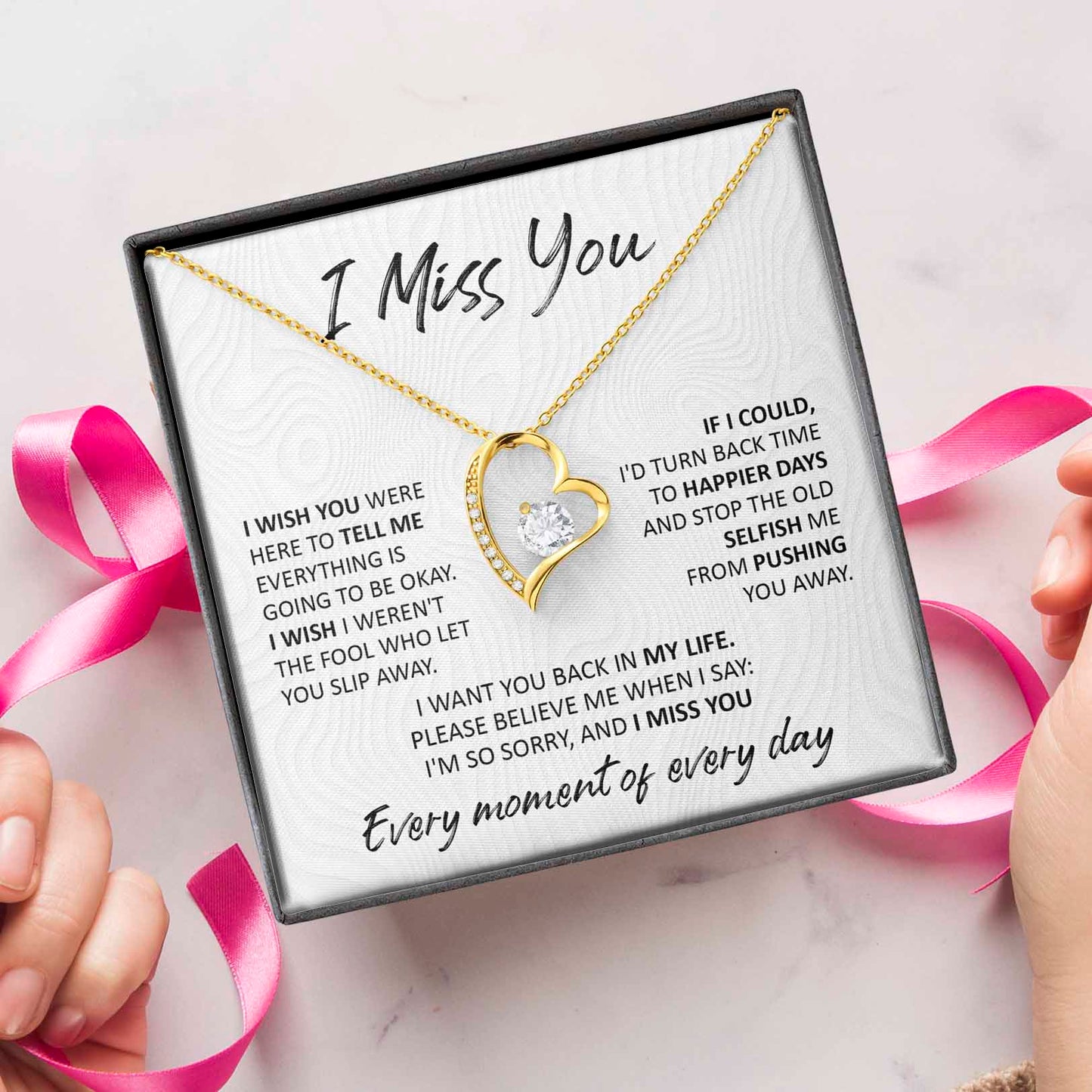 I Miss You | Forever Love Necklace