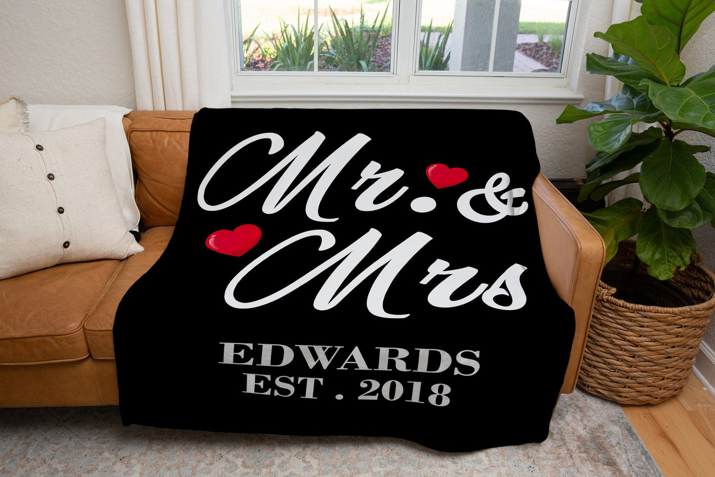 Personalized Mr & Mrs | Arctic Fleece | Cozy Plush Fleece Blankets draft