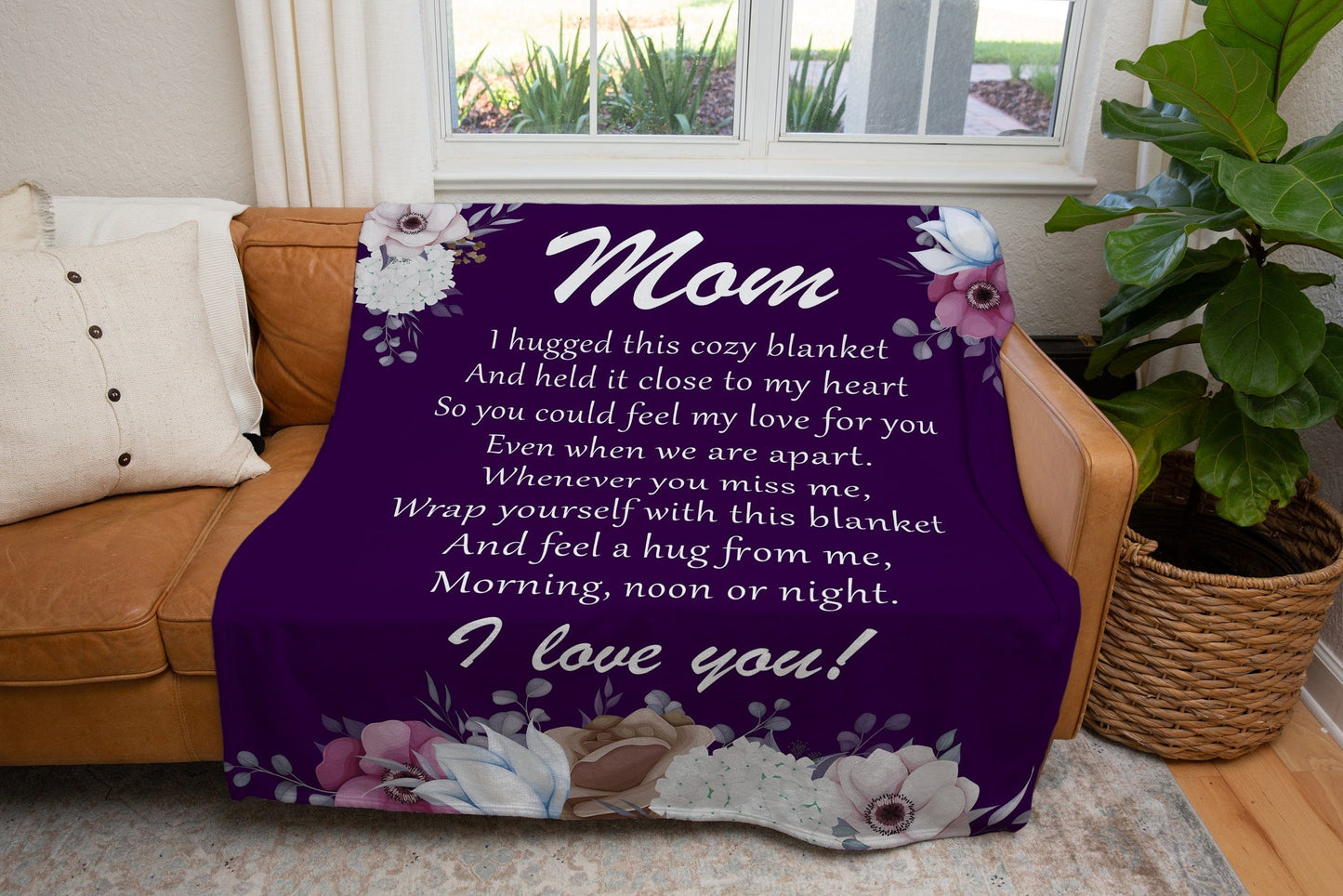 To My Mom | I Love You Cozy Plush Fleece | Sherpa Blanket