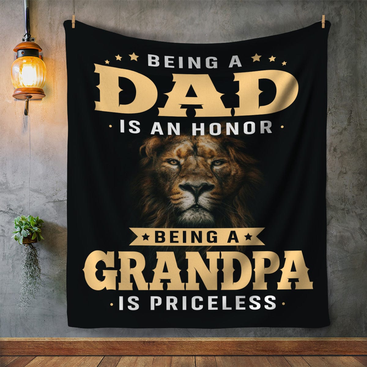 Being a Grandpa is Priceless | Cozy Plush Fleece Blanket