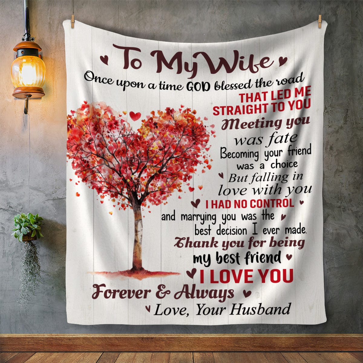 To My Wife  | Meeting You Was Fate | Fleece | Sherpa Blanket