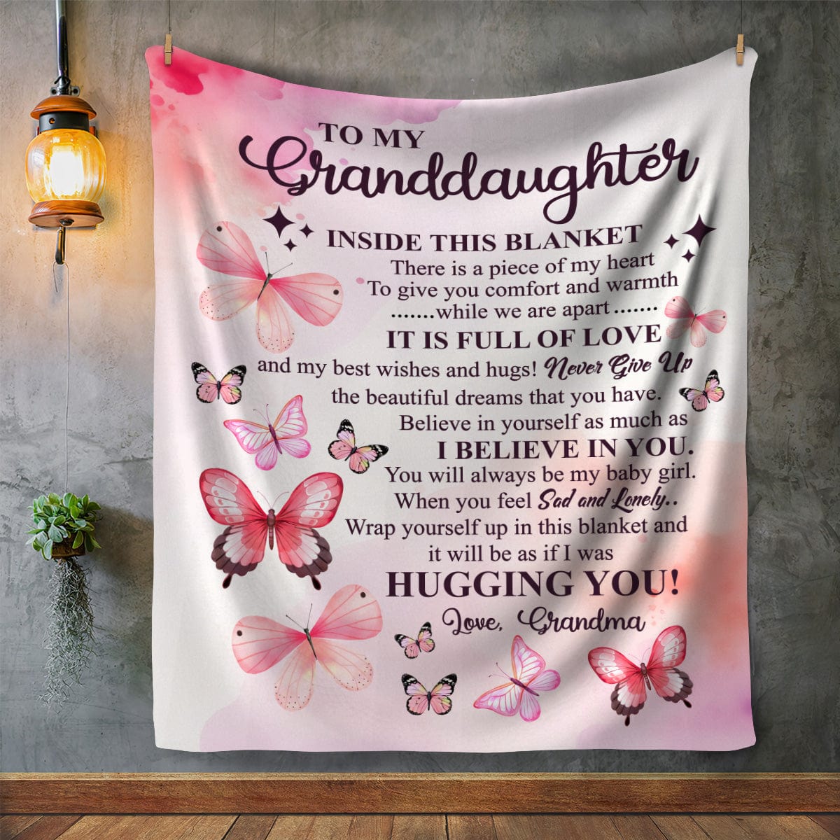 To My Granddaughter | Piece Of My Heart | Cozy Plush Blanket