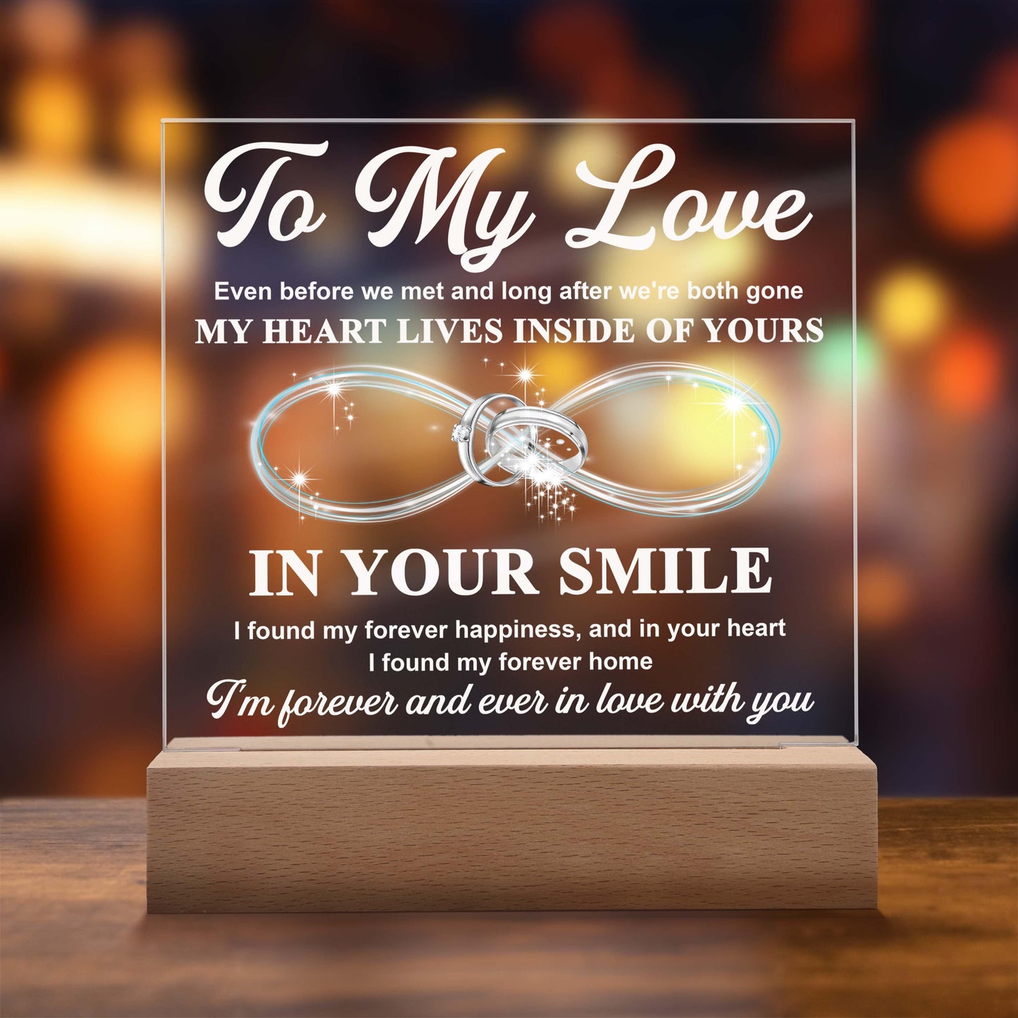 To My Love | Forever Home | Acrylic Plaque