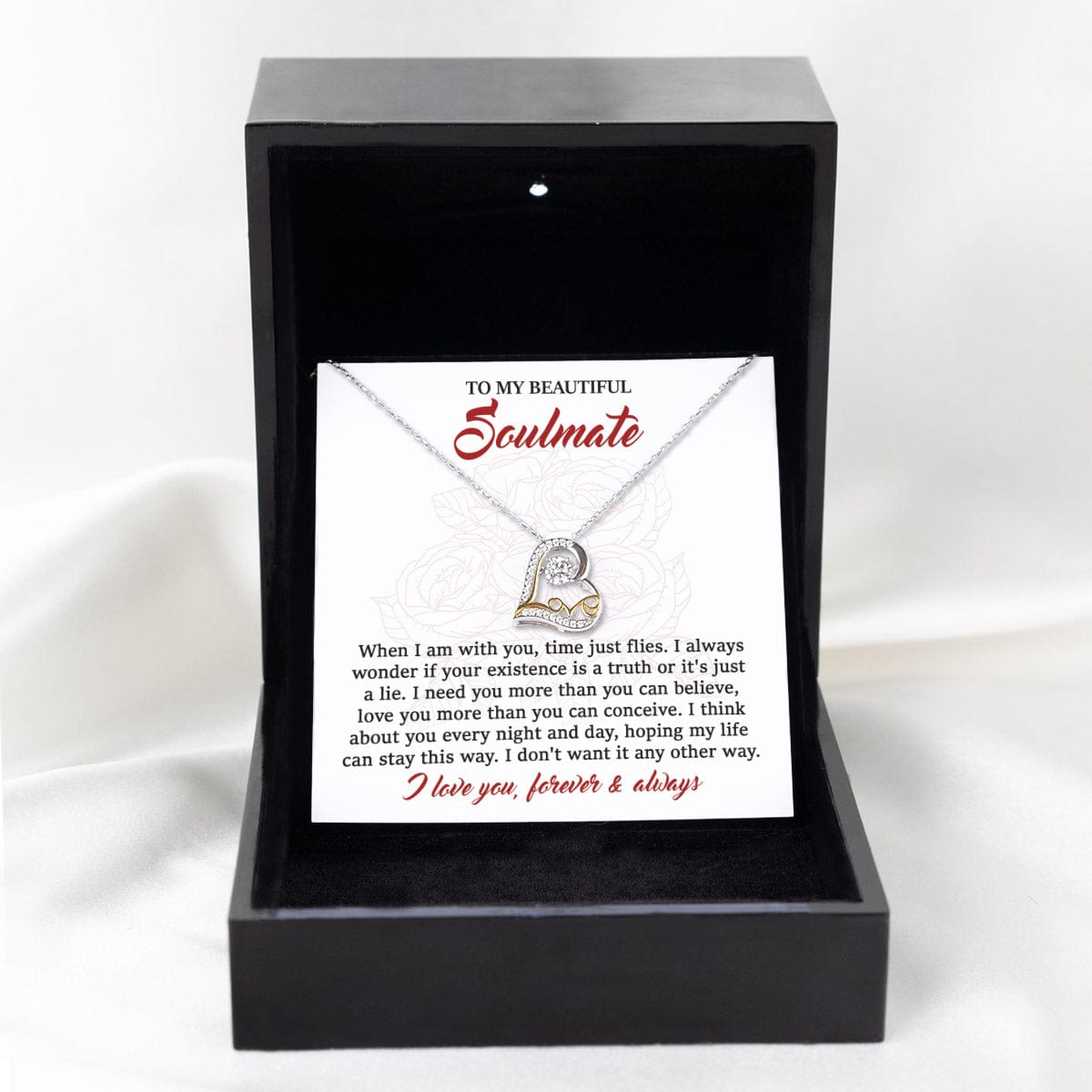 To My Beautiful Soulmate | I Need You | Love Dancing Necklace