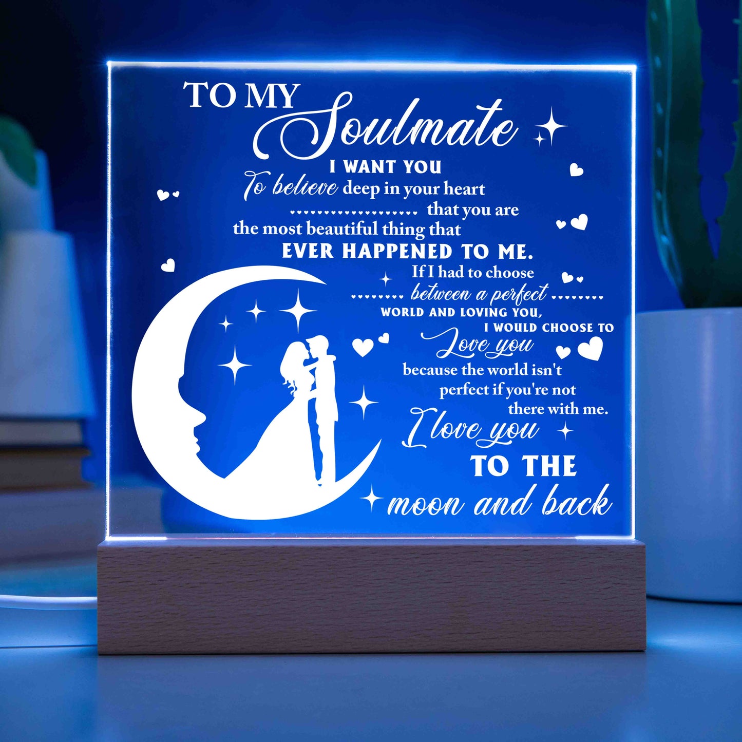 To My Soulmate | I Trust You | Acrylic Plaque