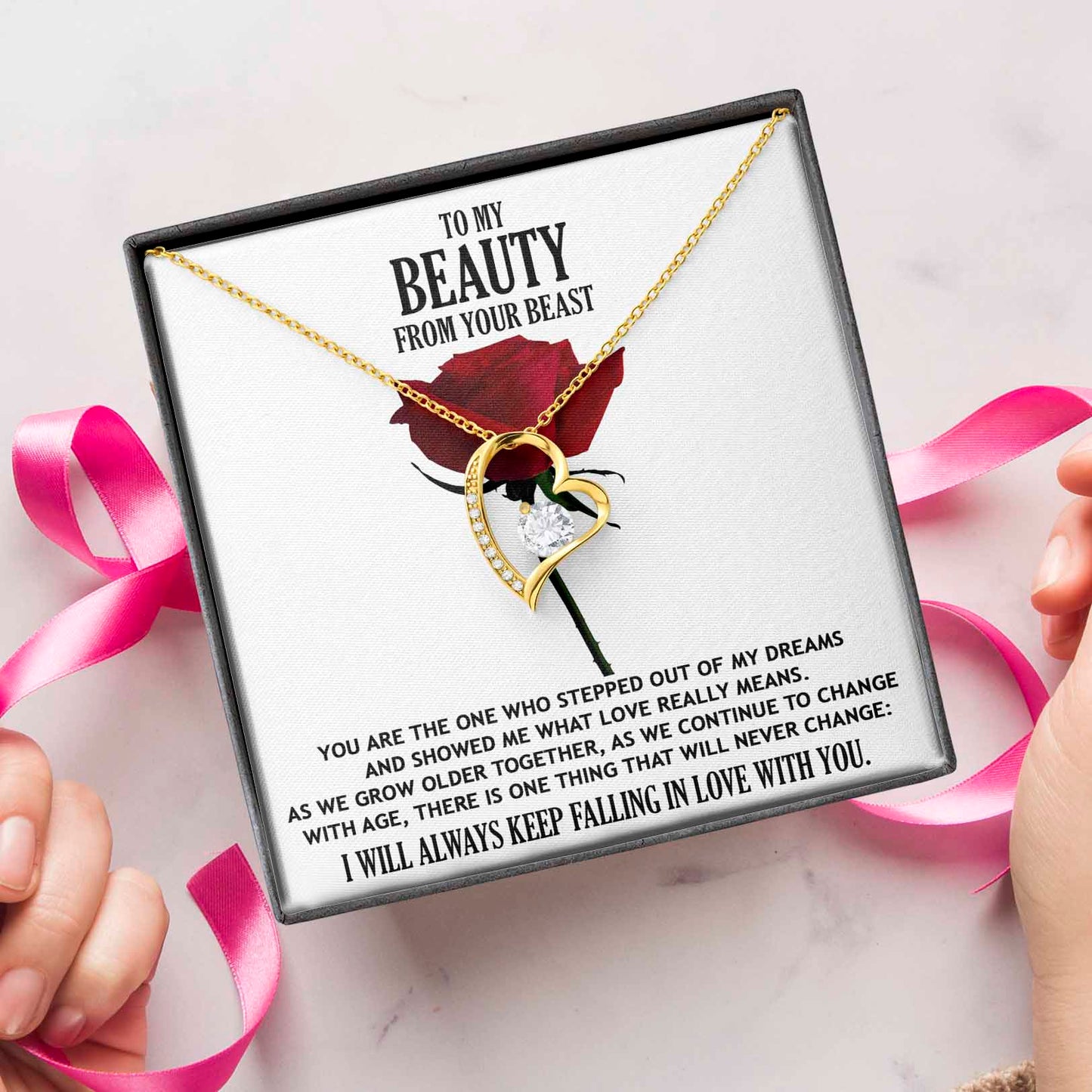 To My Beauty From Your Beast | Forever Love Necklace