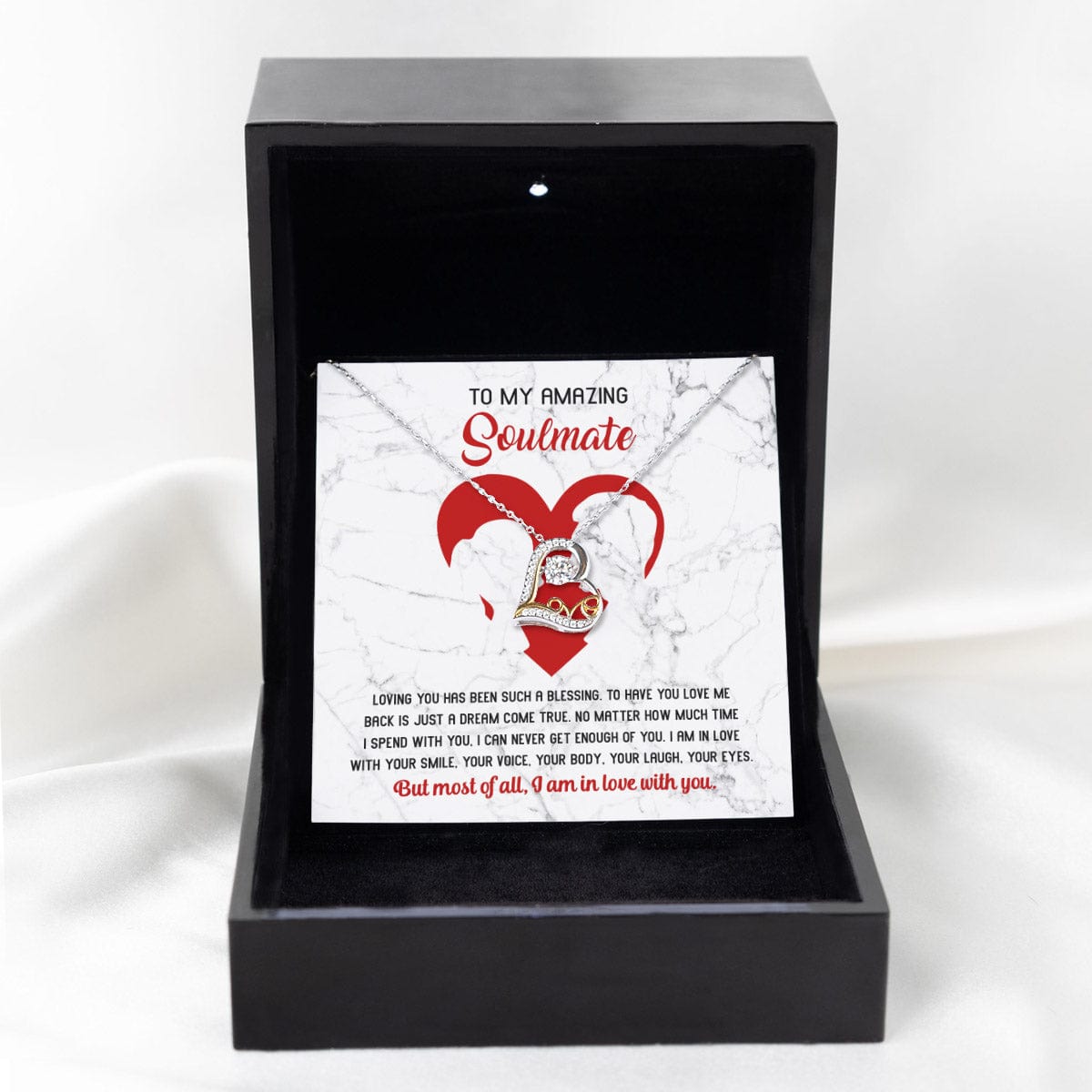 To My Amazing Soulmate | Never get Enough Of You | Love Dancing Necklace