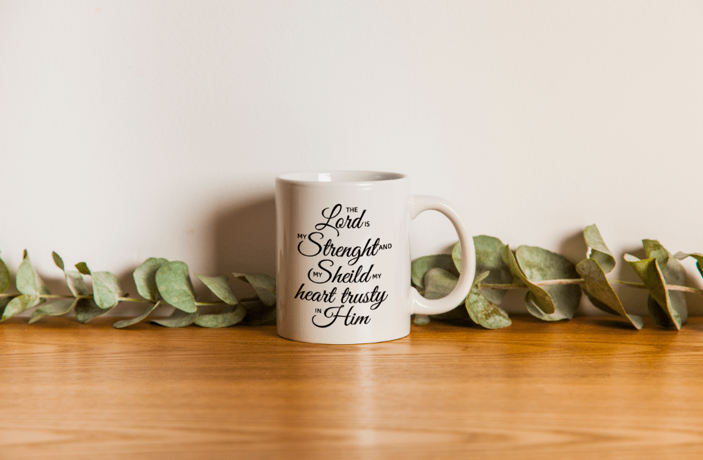 The Lord is My Strength 15 oz. White Mug - JENACDirect